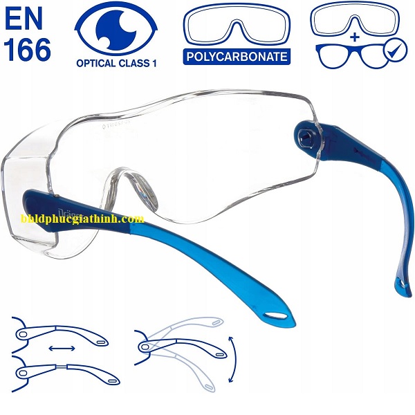 Kính bảo hộ chống hoá chất Draeger X-pect 8120 dùng được với kính cận