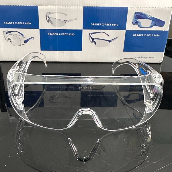 Kính bảo hộ chống tia cực tím Draeger X-pect 8110 dùng chung được với kính cận