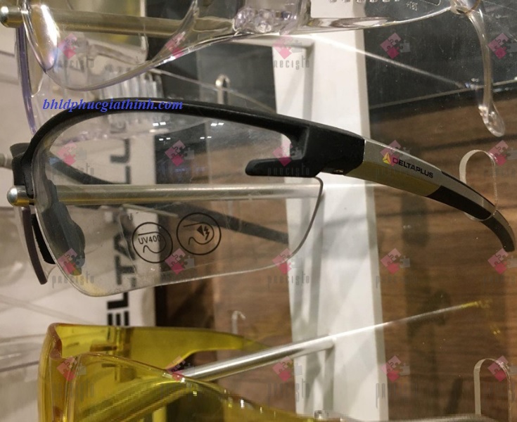 Kính bảo hộ chống tia cực tím và tia hồng ngoại DeltaPlus Fuji2 Clear chính hãng