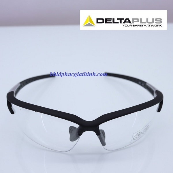 Kính bảo hộ chống tia cực tím và tia hồng ngoại DeltaPlus Fuji2 Clear chính hãng