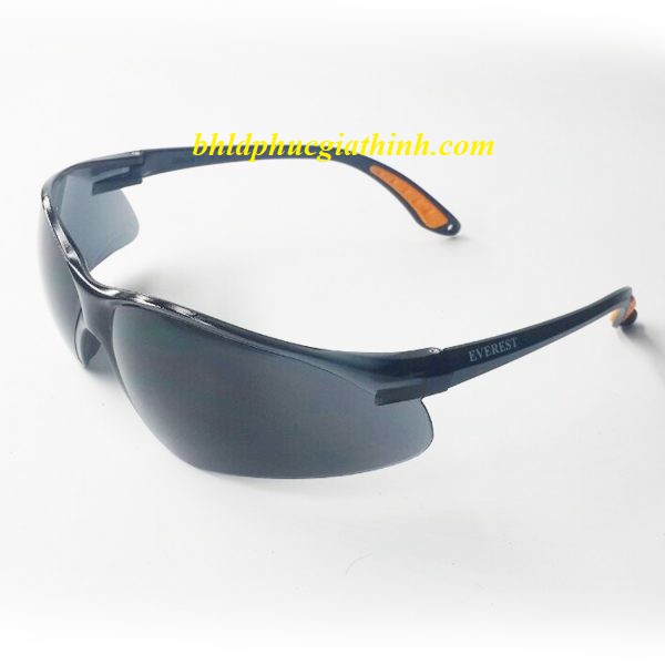 KÍNH BẢO HỘ EVEREST EV204 MÀU ĐEN TRÁNG SILVER