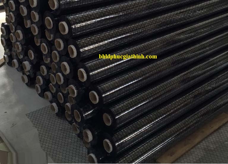 Màng nhựa PVC lưới mắt cáo chống tĩnh điện kích thước 1.37m x 30m x 0.3mm