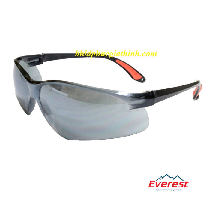 KÍNH BẢO HỘ EVEREST EV204 MÀU ĐEN TRÁNG SILVER