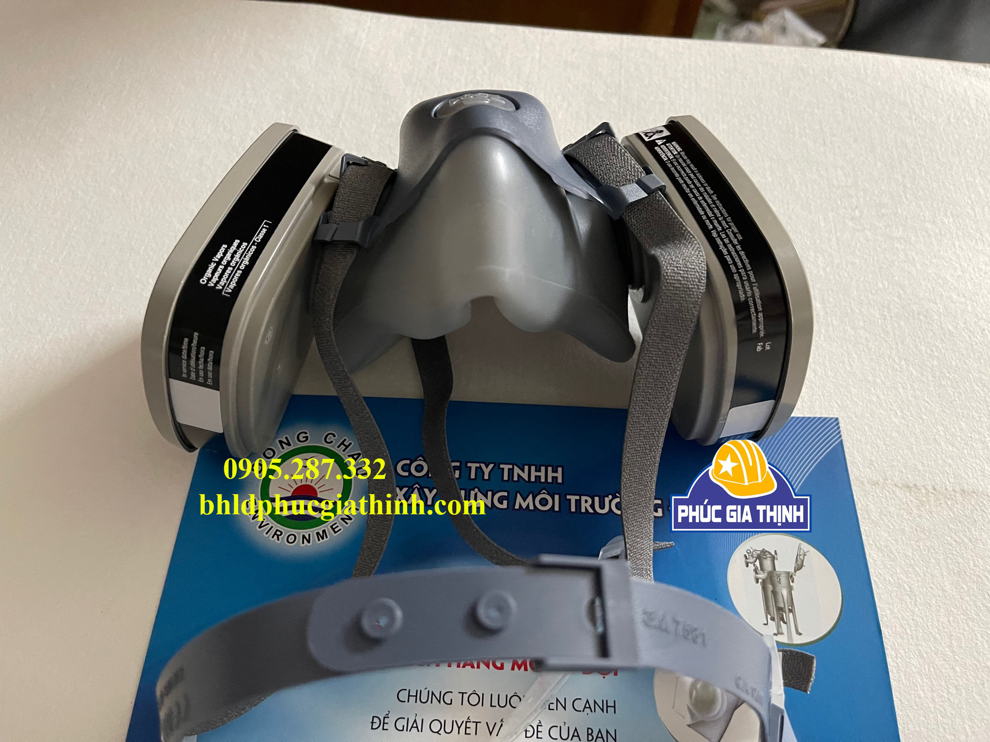 Mặt nạ phòng độc 3M 7501 chính hãng sử dụng 2 Phin lọc