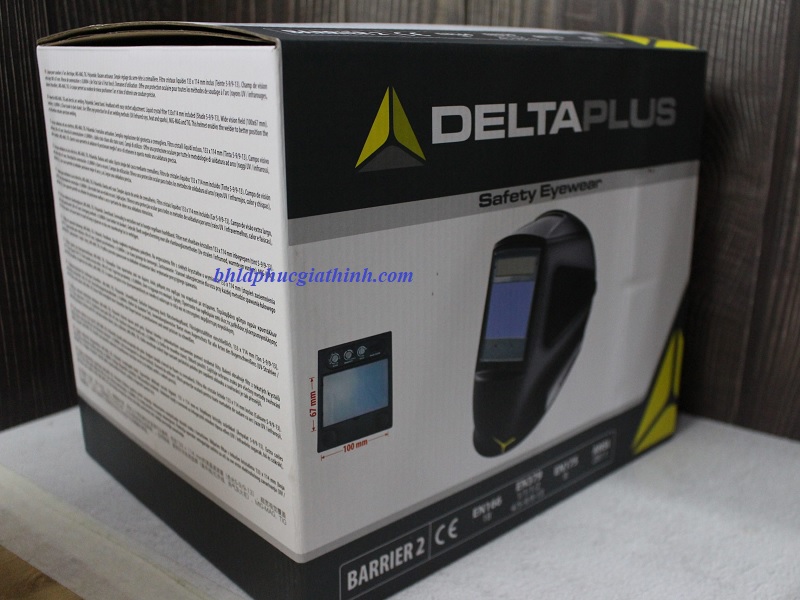 Mặt nạ hàn hồ quang điện cảm ứng tự động có màn chắn tự che Delta Plus BARRIER 2