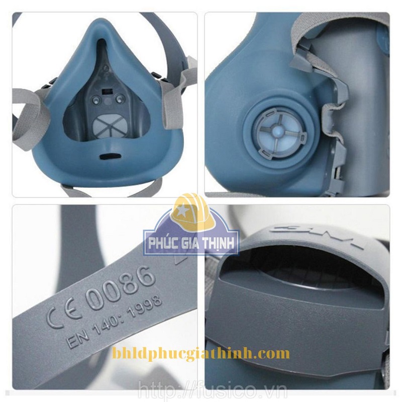 Mặt nạ phòng độc 3M 7502 chính hãng sử dụng 2 Phin lọc