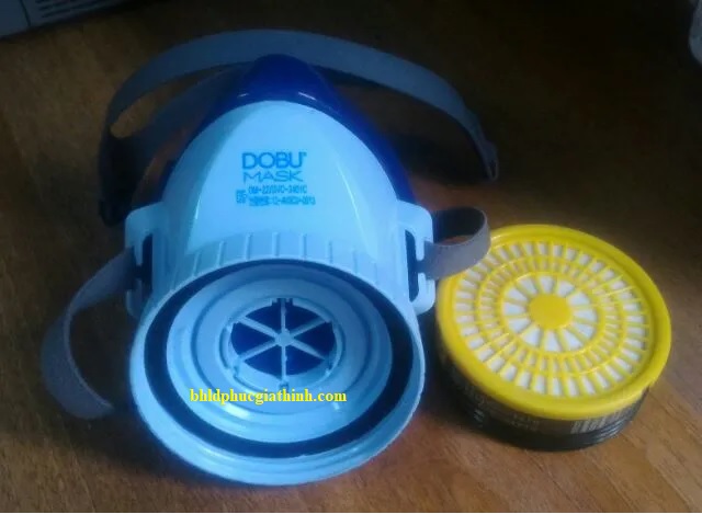 Mặt nạ phòng độc Hàn Quốc dùng 1 phin lọc Dobu DM22 chính hãng