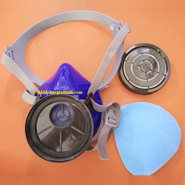 Mặt nạ phòng độc Hàn Quốc dùng 1 phin lọc Dobu DM24 chính hãng