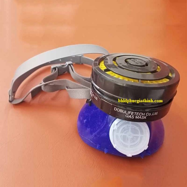 Mặt nạ phòng độc Hàn Quốc dùng 1 phin lọc Dobu DM24 chính hãng