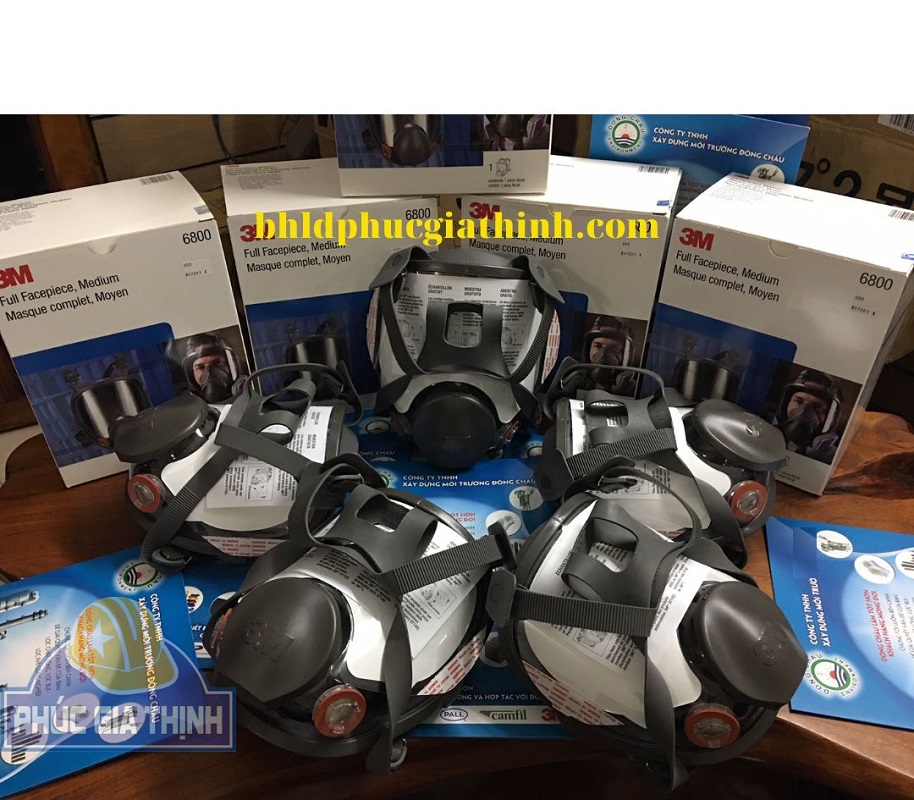 Mặt nạ phòng độc nguyên mặt 3M 6800 chính hãng