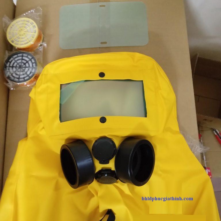 Mặt nạ phòng độc trùm kín đầu Blue Eagle NP312 dùng trong phun sơn và phun thuốc