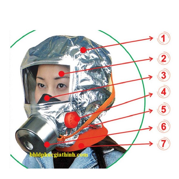 Mặt nạ phòng khói độc 40 phút XHZLC40 có kiểm định