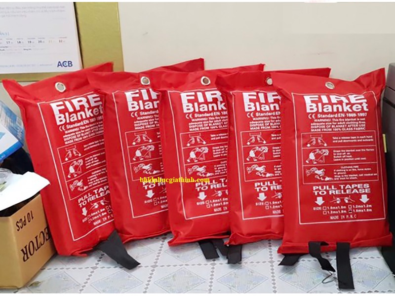 Mền chống cháy dập lửa sợi thuỷ tinh Fire Blanket kích thước 2m x 2m