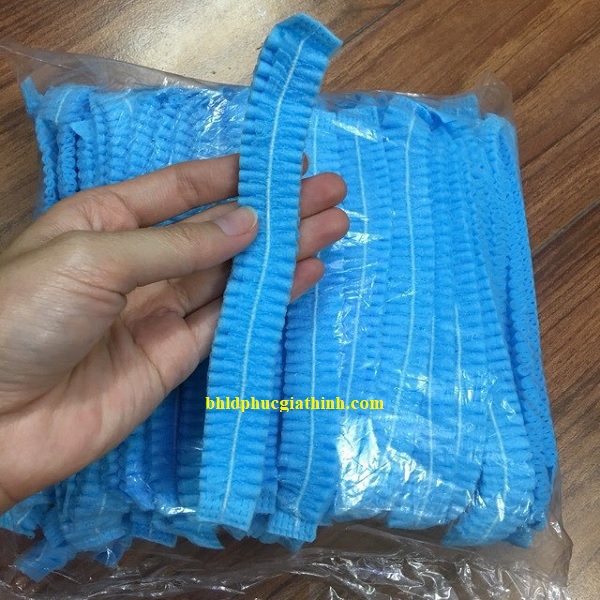 Mũ con sâu trùm đầu phòng sạch vải không dệt dùng một lần