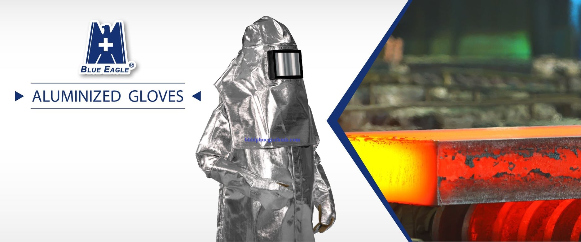 Áo tráng nhôm chịu nhiệt 250 độ Blue Eagle AL1 Đài Loan