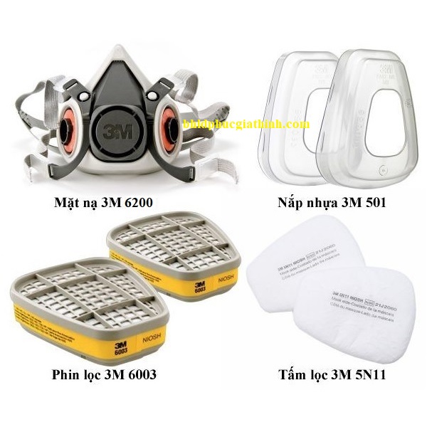 Nắp nhựa giữ tấm lọc bụi 3M 501 chính hãng