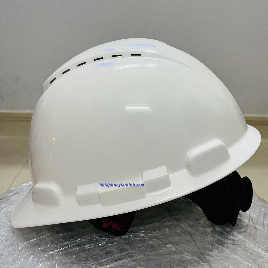 Nón bảo hộ lao động có lỗ thoáng khí 3M H701V màu trắng tiêu chuẩn ANSI Mỹ