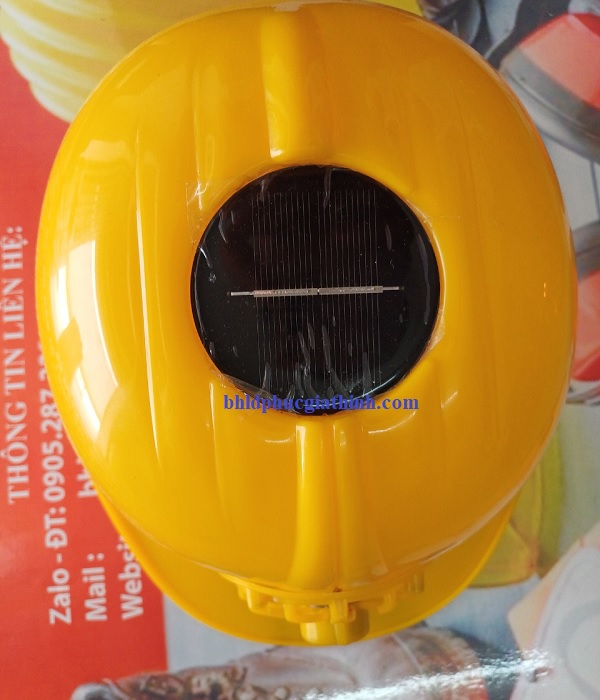 Nón bảo hộ cao cấp gắn quạt dùng Pin năng lượng mặt trời