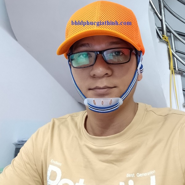 Mũ vải thoáng khí có lồng nón nhựa PE chống va đập, nhẹ và thời trang