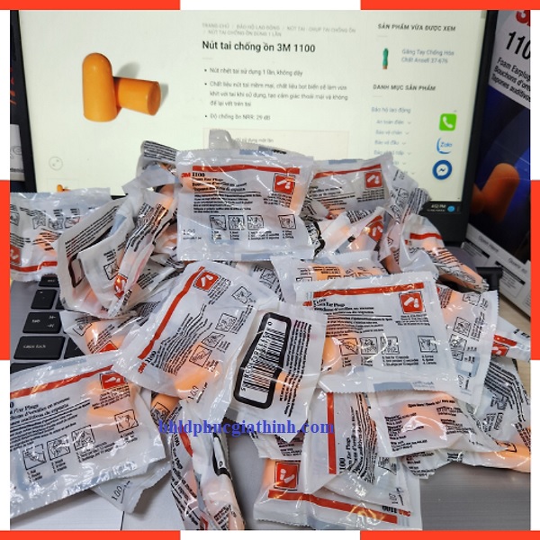 Nút tai chống ồn không dây 3M 1100 chính hãng