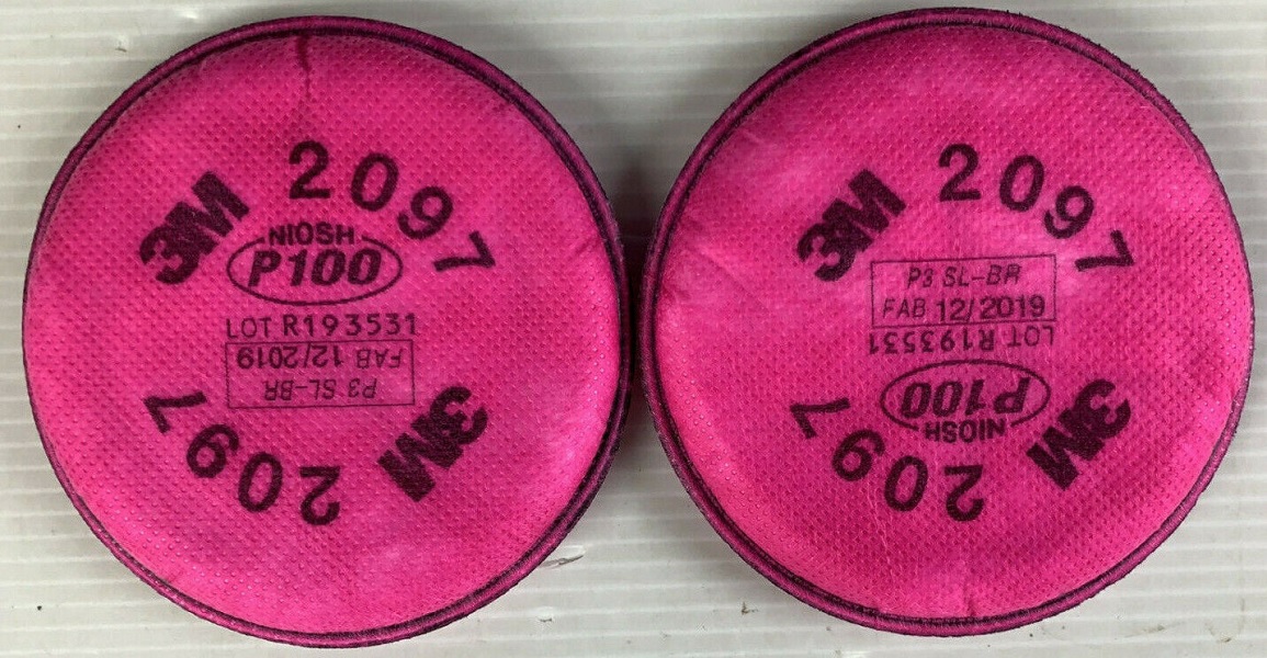 Phin lọc bụi và hơi hữu cơ 3M 2097 P100 chính hãng