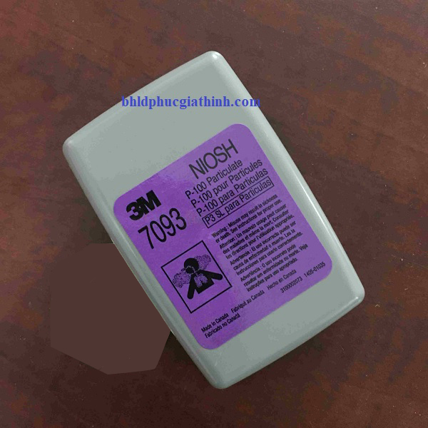 Phin lọc hơi hữ cơ và khí axit 3M 7093 P100 chính hãng