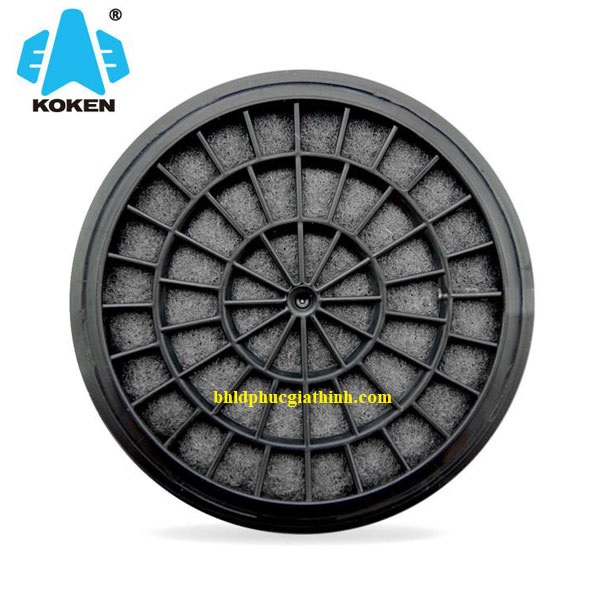 Phin lọc hơi hưu cơ Koken KGC-10C dùng cho mặt nạ Koken G7 Nhật Bản