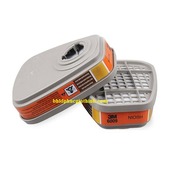 Phin lọc hơi thủy ngân hoặc clo 3M 6009 chính hãng tiêu chuẩn NIOSH