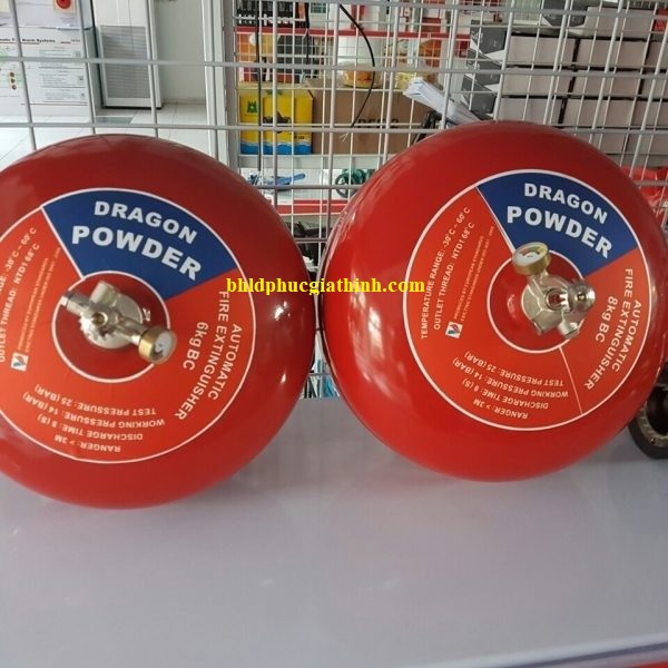 Quả cầu chữa cháy tự động 6kg bột ABC Dragon XZFT6 có tem kiểm định