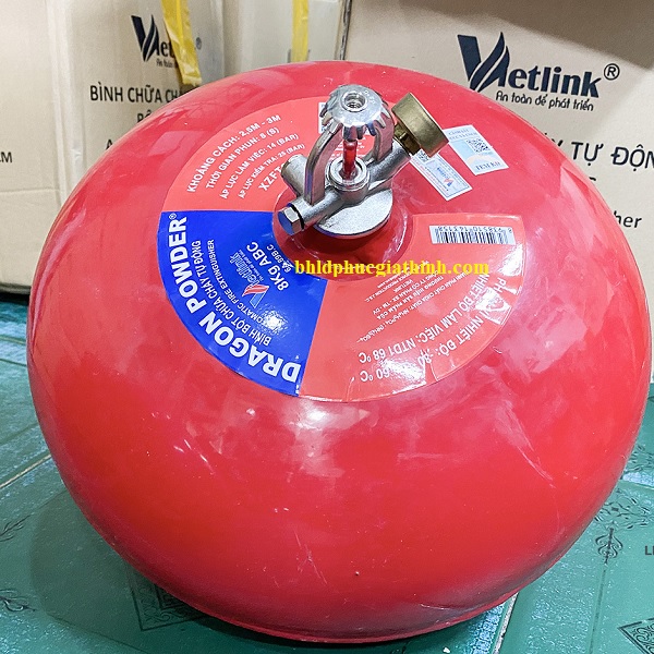 Quả cầu chữa cháy tự động 6kg bột ABC Dragon XZFT6 có tem kiểm định