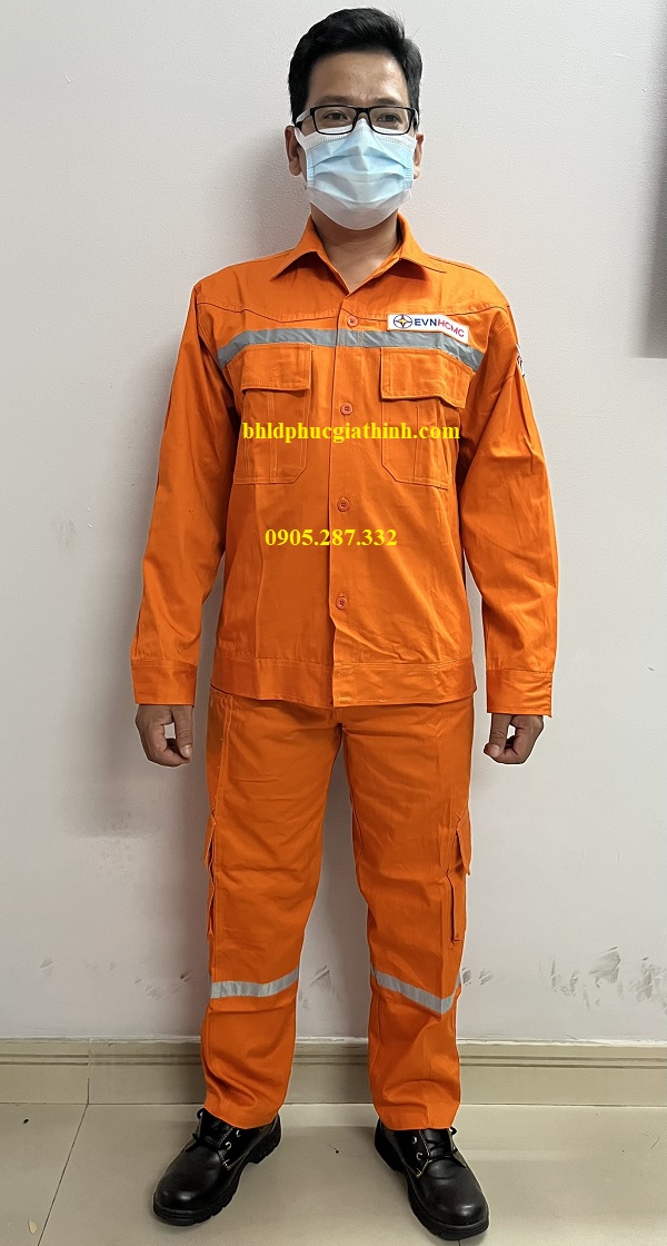 Giúp Quần áo bảo hộ điện lực vải Păngrim Hàn Quốc