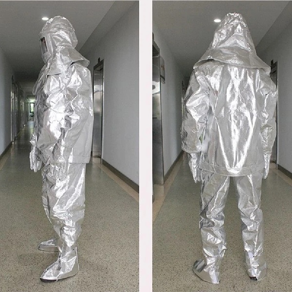 Quần áo bảo hộ tráng nhôm cách nhiệt chống cháy chống bức xạ nhiệt 500 độ