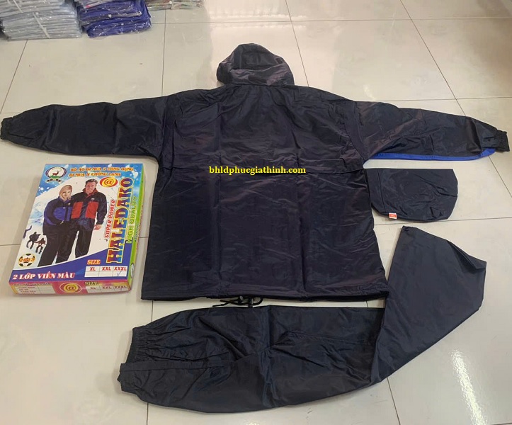 Quần áo mưa bảo hộ 2 lớp Haledako cao cấp