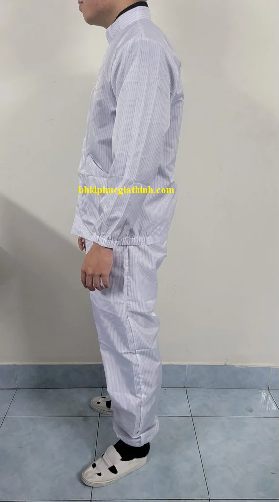 Bộ quần áo vải phòng sạch chống tĩnh điện chất lượng cao