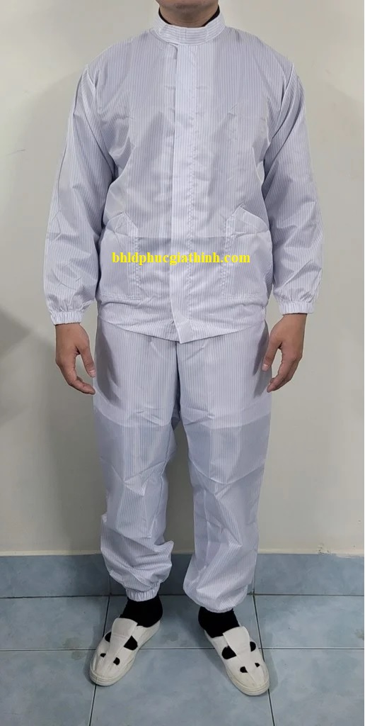 Bộ quần áo vải phòng sạch chống tĩnh điện chất lượng cao