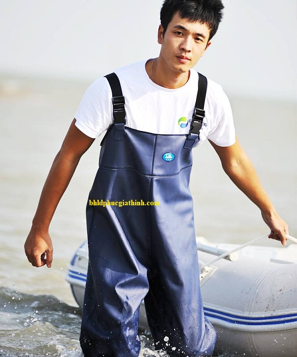 Quần ủng yếm lội nước chuyên dụng chất liệu PVC chống nước tuyệt đối