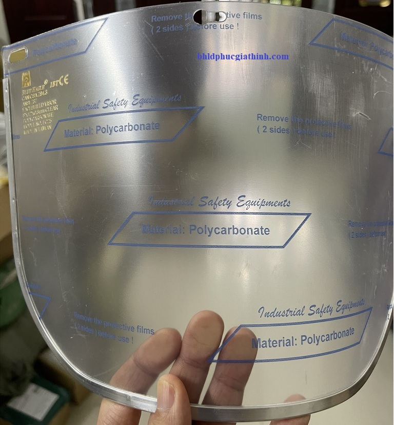 Tấm kính che mặt FC45 kết hợp với Nón đội đầu B1 thương hiệu Blue Eagle Đài Loan