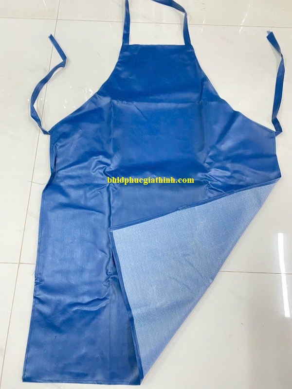 Tạp dề PVC 2 lớp chống thấm nước chống hoá chất kích thước 63cm*98cm