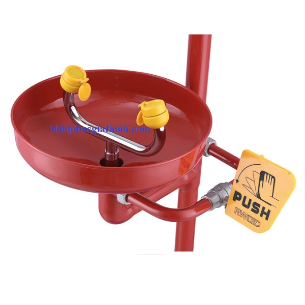 Thiết bị rửa mắt và tắm khẩn cấp Runwangda WJH0358A chính hãng chất liệu thép không gỉ SUS 304