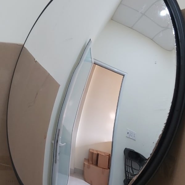 Gương cầu lồi giao thông bằng nhựa D60cm màu đen