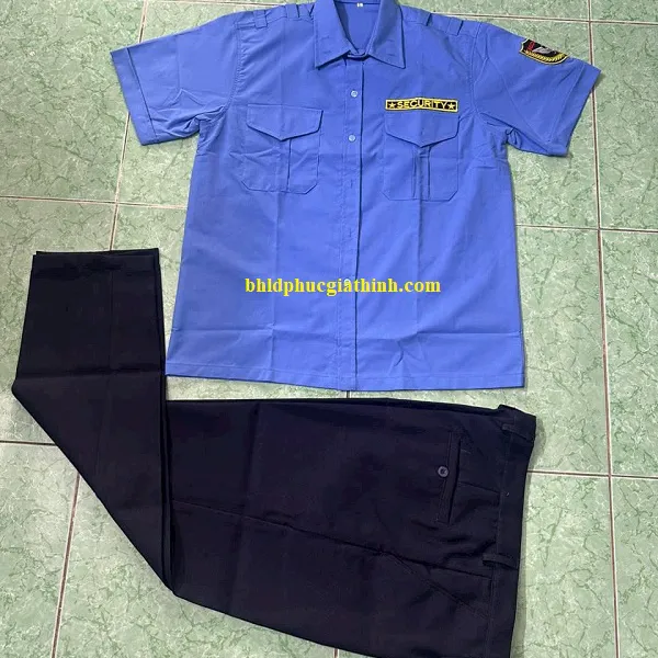 Quần áo đồng phục bảo vệ áo ngắn tay