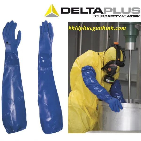 GĂNG TAY CHỐNG HOÁ CHẤT DELTA PLUS VE766 DÀI 62CM