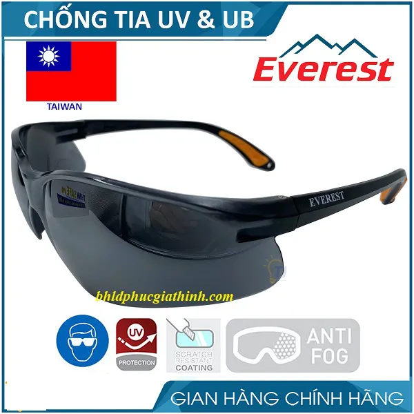 KÍNH BẢO HỘ EVEREST EV202 MÀU ĐEN