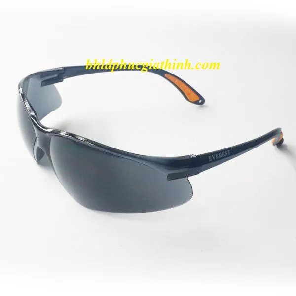 KÍNH BẢO HỘ EVEREST EV204 MÀU ĐEN TRÁNG SILVER