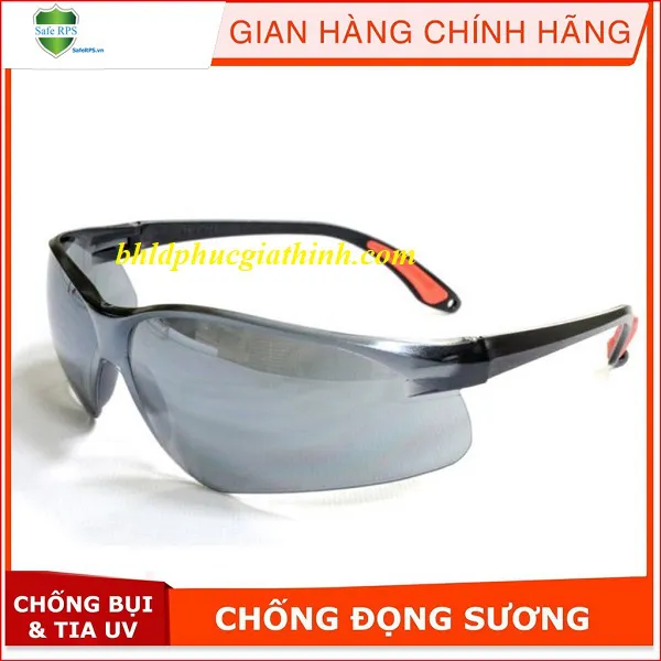 KÍNH BẢO HỘ EVEREST EV204 MÀU ĐEN TRÁNG SILVER