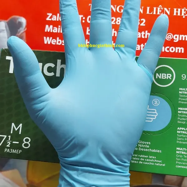 Găng tay công nghiệp Nitrile chống hoá chất Ansell TouchNTuff 92-670