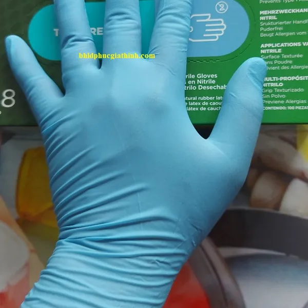 Găng tay công nghiệp Nitrile chống hoá chất Ansell TouchNTuff 92-670