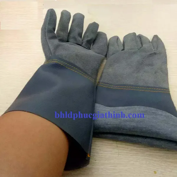 Găng tay Da Hàn dài 1 lớp dùng trong cơ khí