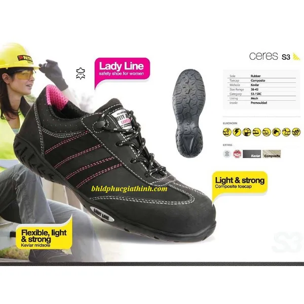 Giày bảo hộ nữ Jogger Ceres S3
