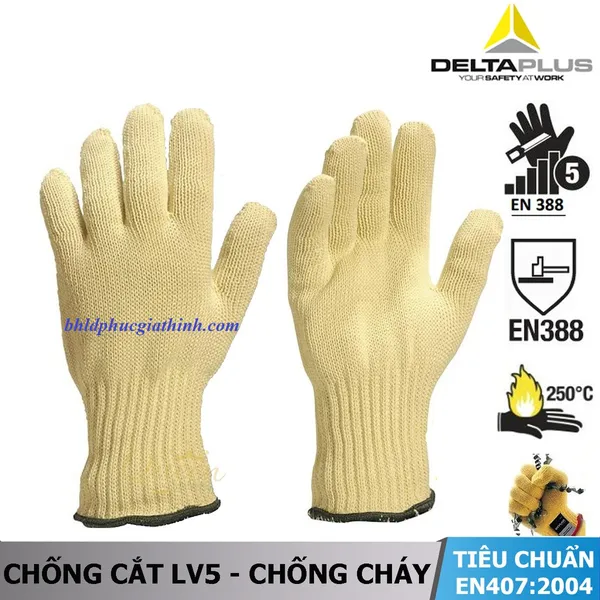 GĂNG TAY DELTA PLUS PKG10 CHỐNG CẮT CHỊU NHIỆT 250 ĐỘ
